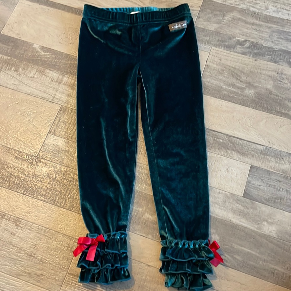 Matilda Jane holiday Christmas pants 4 EUC